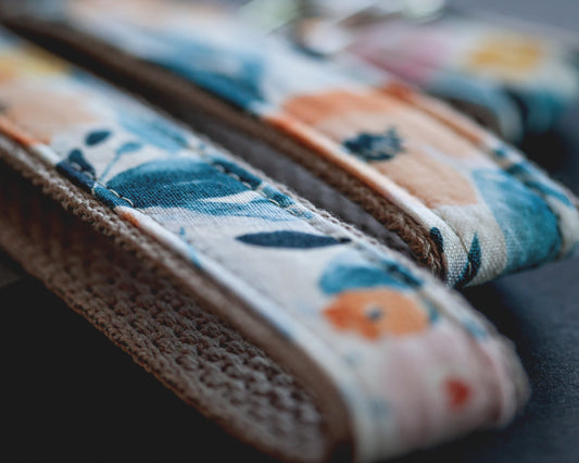 Watercolor Floral Loop Keychains