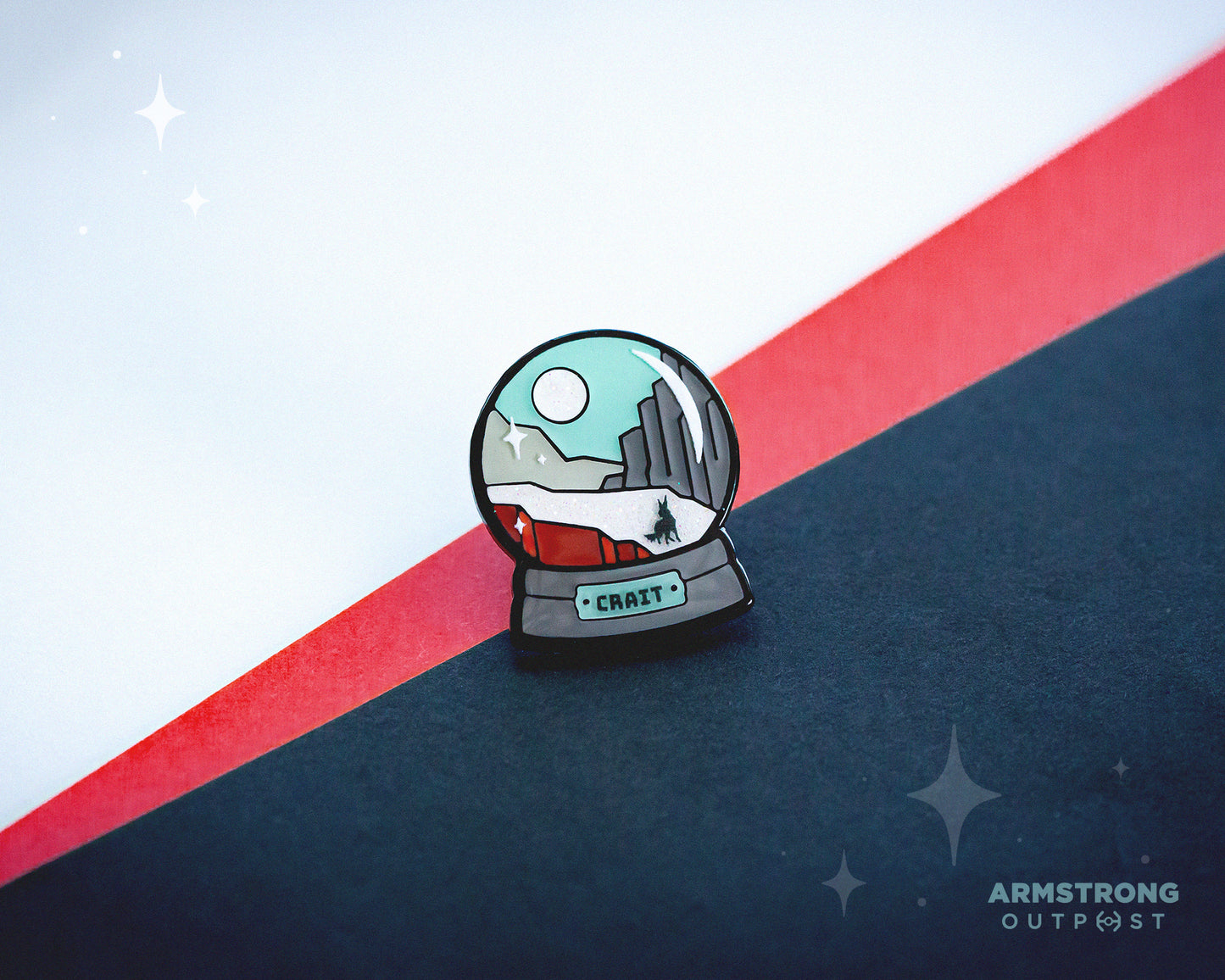 Crait Globe Pin