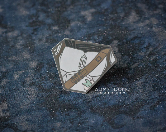 Mando ✧ Soft-Touch Metallic Sticker