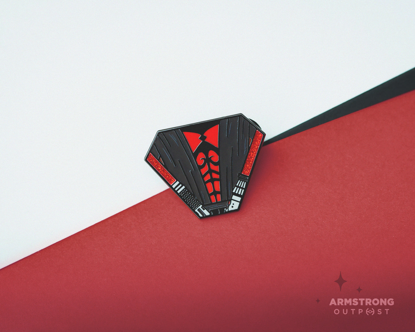 Crimson Crime Lord ✧ Shield Series Pin 058