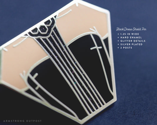 Black Dress Padme ✧ Shield Series Pin
