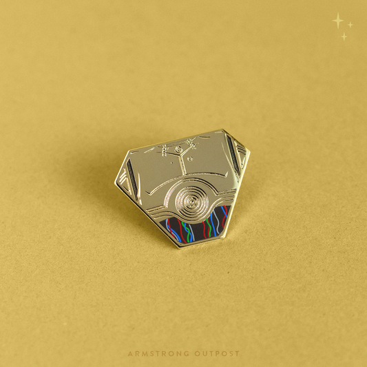 Gold Droid ✧ Shield Series Pin