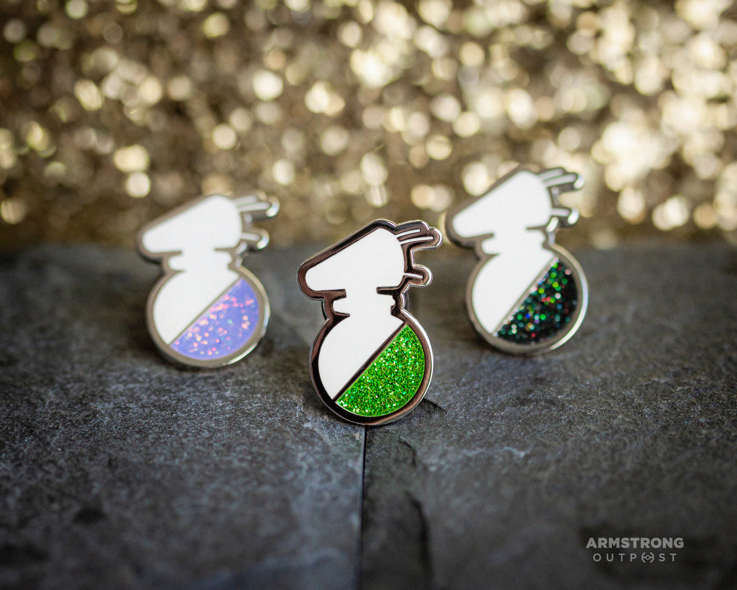 Glitter D-O Pins
