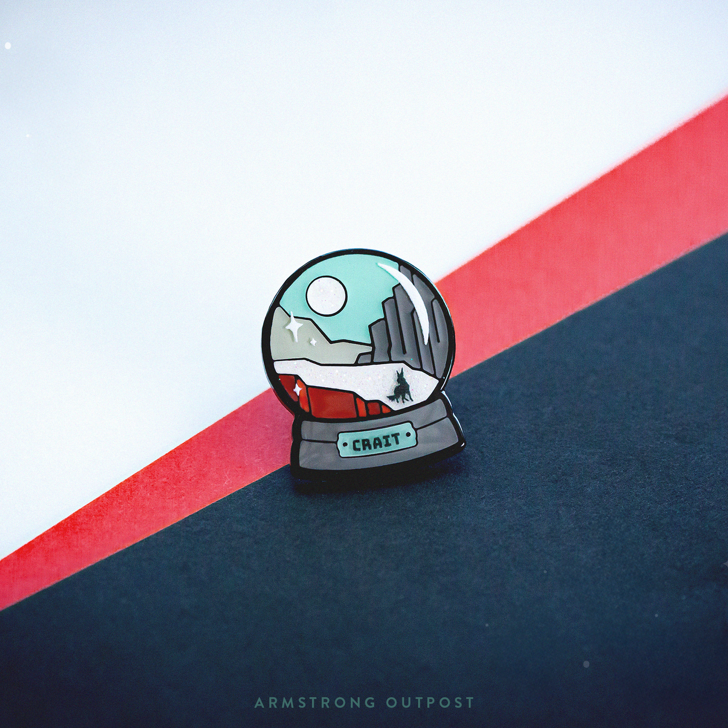 Snow Globe Pin