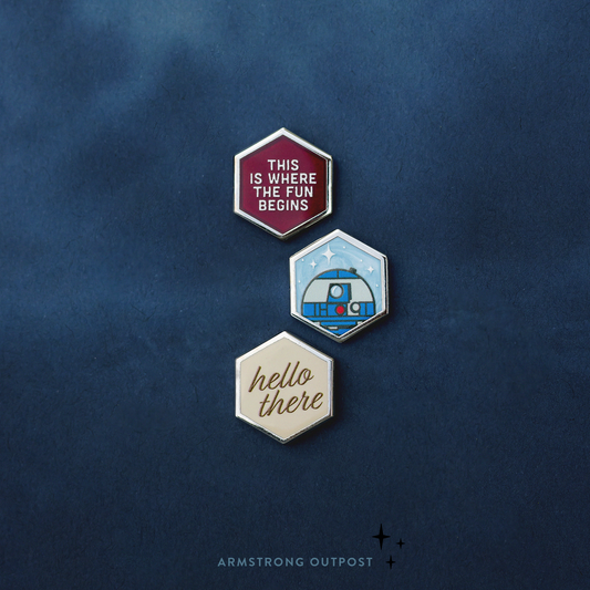 Ani, Obi, & R2 ✧ Honeycomb Pins