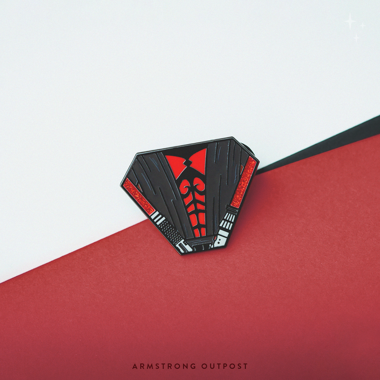 Crimson Crime Lord ✧ Shield Series Pin 058